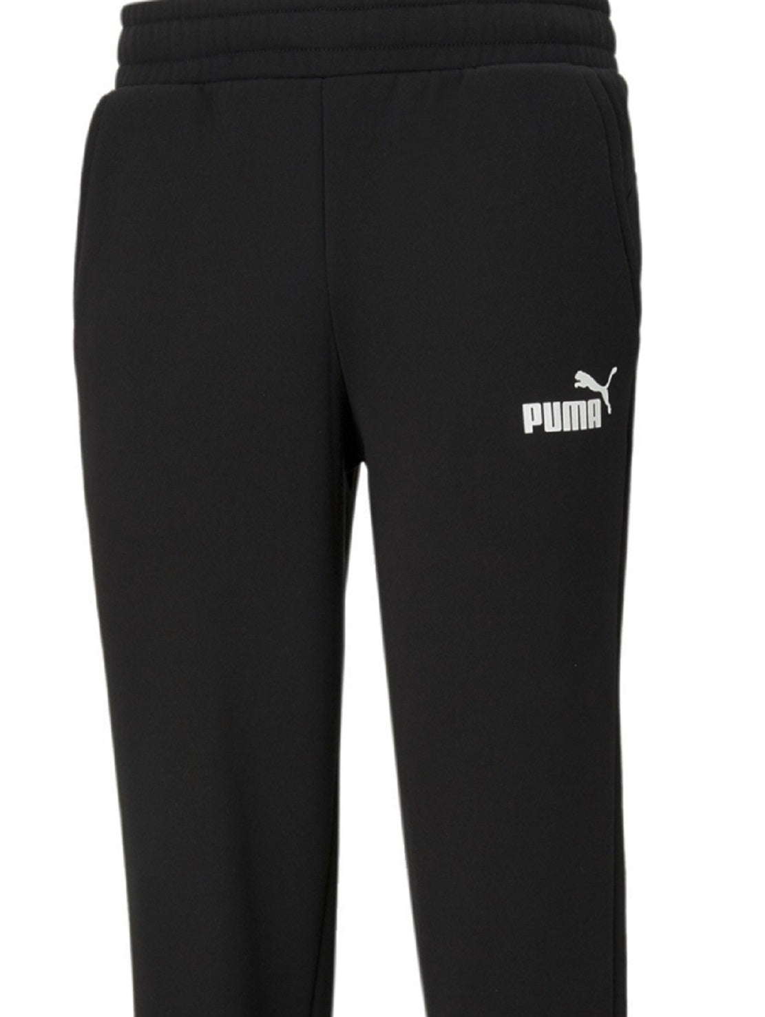 Calça de moletom masculina Puma Logo Fleece preta tamanho XX-G