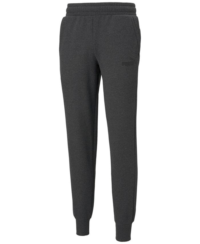 Calça de moletom Puma Logo Fleece Masculina Cinza Tamanho Grande