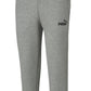 Calça de moletom Puma Logo Fleece Masculina Cinza Tamanho P
