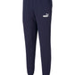 Calça de moletom Puma Logo Fleece Masculina Azul Tamanho Médio