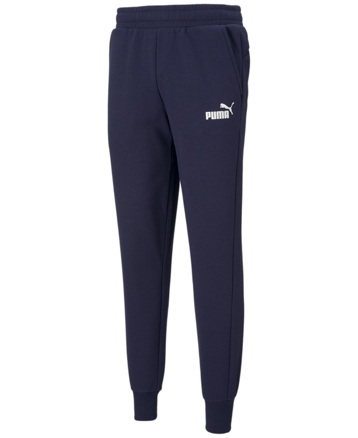 Calça de moletom Puma Logo Fleece Masculina Azul Tamanho Médio