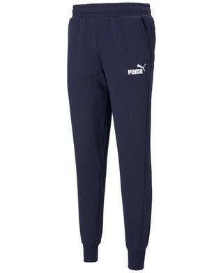 Puma Men's Logo Fleece Joggers Blue Size Medium