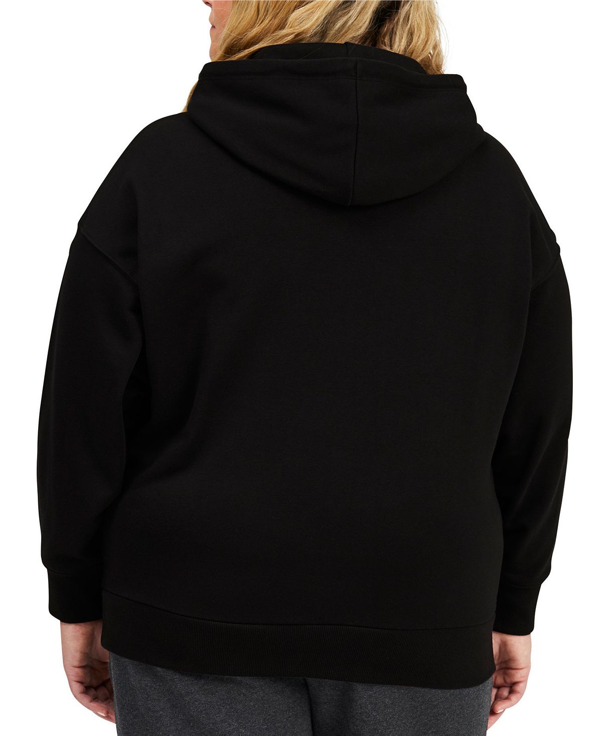 Moletom com capuz feminino Puma Logo, preto, tamanho 1X