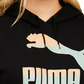 Moletom com capuz feminino Puma Logo, preto, tamanho 3X