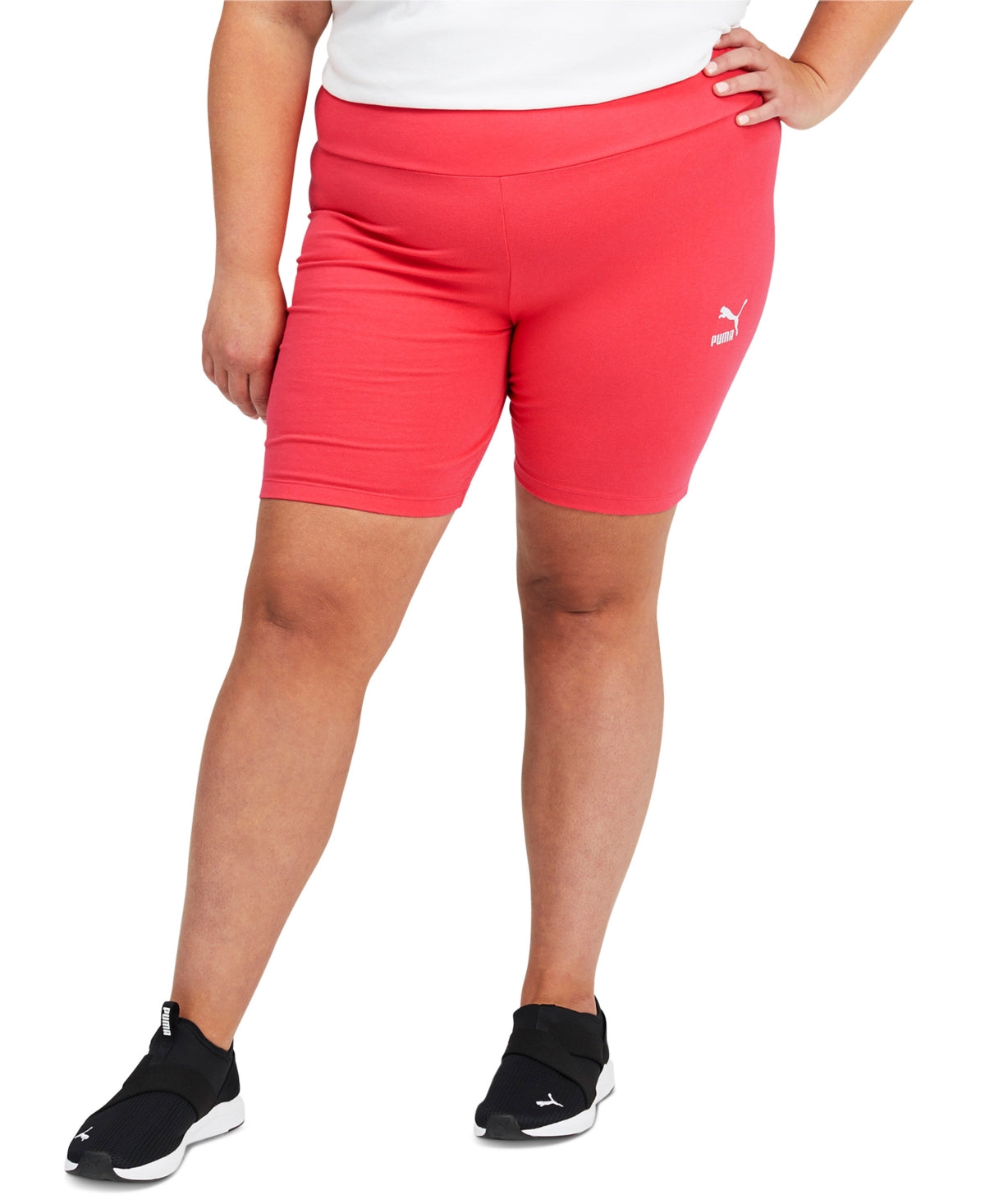 Shorts de ciclismo Puma Classics feminino rosa tamanho 3X