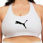 Sutiã esportivo Puma 4Keeps Mid Impact feminino, branco, tamanho 1X