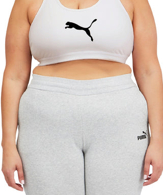 Puma Women's 4Keeps Mid Impact Sports Bra White Size 1X