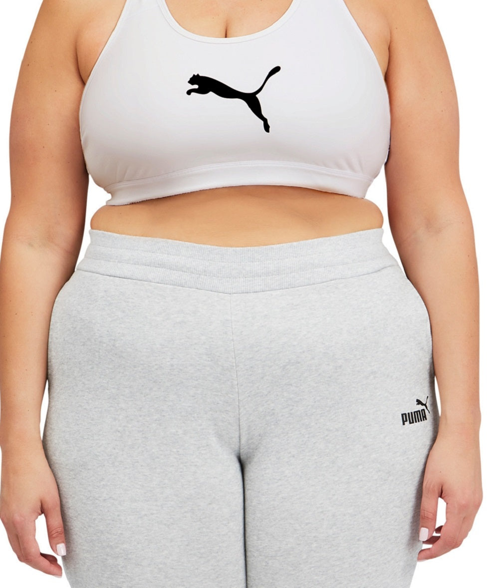 Sutiã esportivo Puma 4Keeps Mid Impact feminino, branco, tamanho 2X