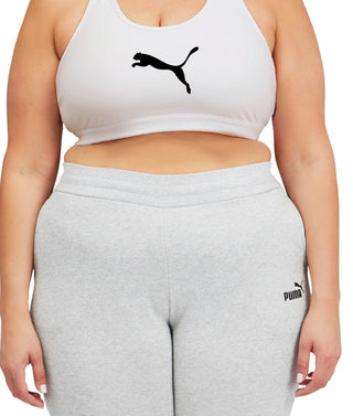 Puma Women's 4Keeps Mid Impact Sports Bra White Size 2X