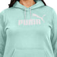 Moletom com capuz feminino Puma Logo Azul Tamanho 1X