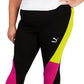 Leggings Puma Feminina Colorblock Cintura Alta Preta Tamanho 2X