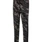Calça de malha camuflada masculina Puma, preta, tamanho pequeno