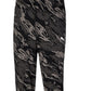 Calça de malha camuflada masculina Puma, preta, tamanho XX-G