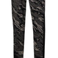 Calça de malha camuflada masculina Puma, preta, tamanho XX-G