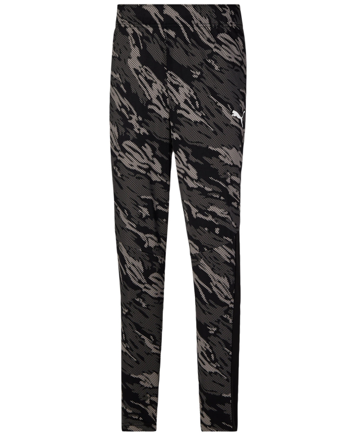 Calça de malha camuflada masculina Puma, preta, tamanho XX-G