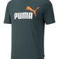 Camiseta Puma Masculina com Logo Gráfico Verde Tamanho XX-G