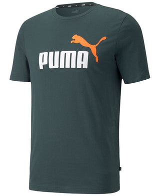 Camiseta Puma Masculina com Logo Gráfico Verde Tamanho XX-G