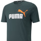 Camiseta Puma Masculina com Logo Gráfico Verde Tamanho XX-G