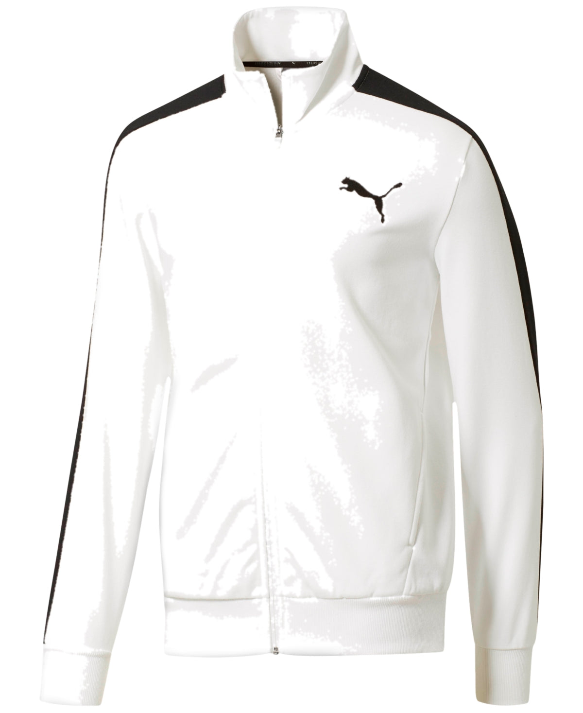 Jaqueta Puma Fleece Masculina com Zíper Frontal Branca Tamanho P