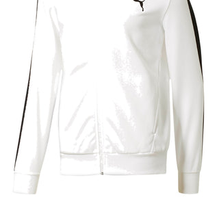 Jaqueta Puma Fleece Masculina com Zíper Frontal Branca Tamanho P