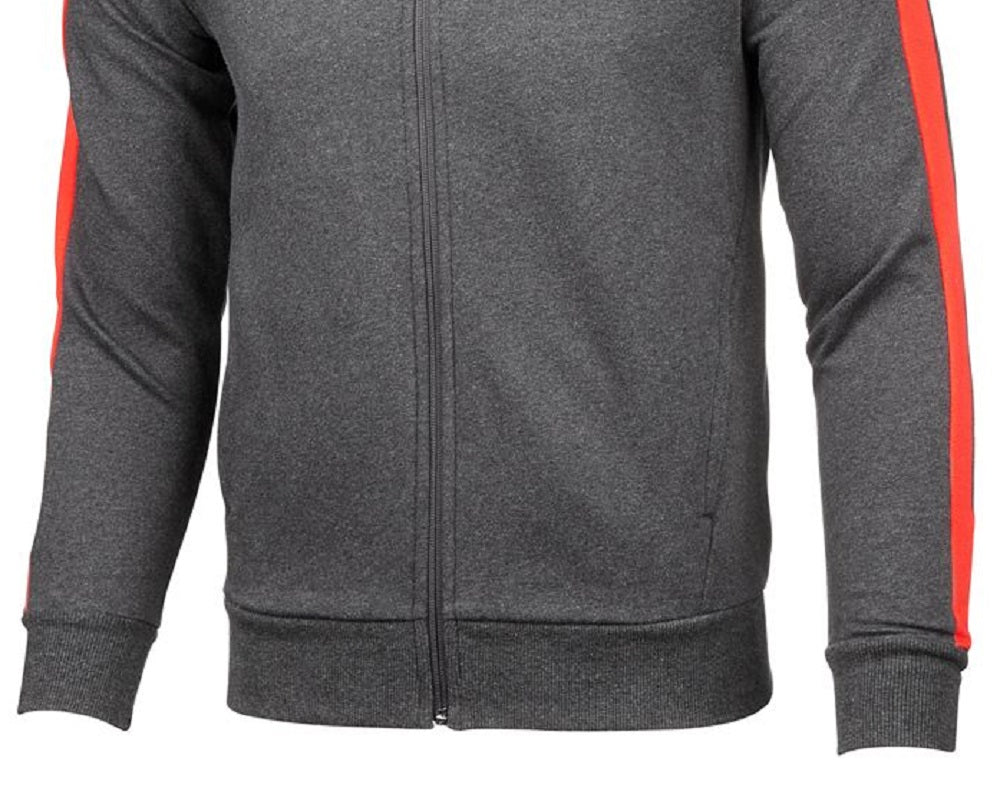 Jaqueta Puma Fleece Zip Front Track Masculina Cinza Tamanho Médio