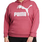 Moletom com capuz Puma Classics Logo Feminino Rosa Tamanho 2X