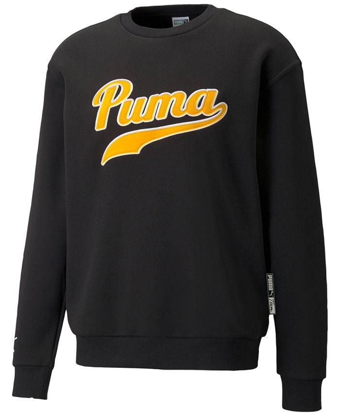 Moletom Puma Team Crewneck Masculino Preto Tamanho Médio