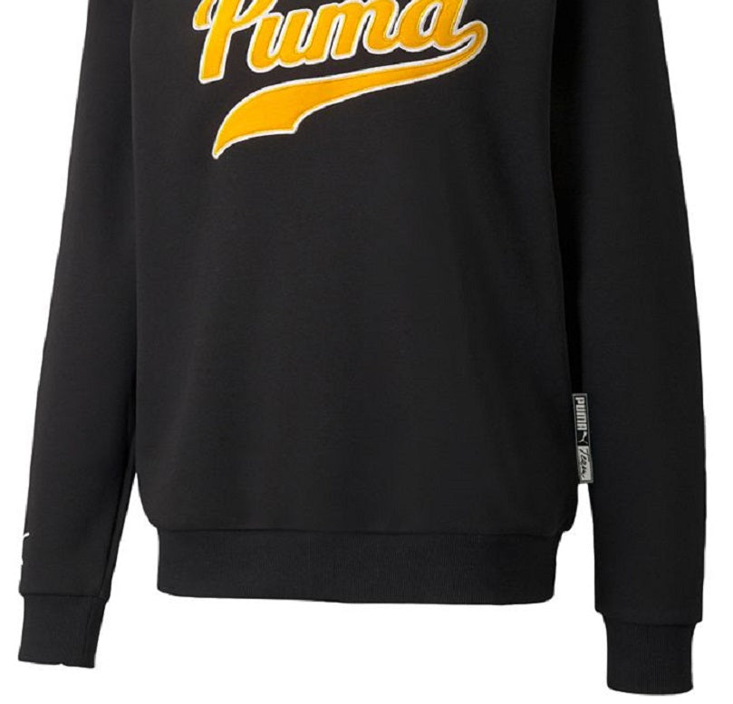 Moletom Puma Team Crewneck Masculino Preto Tamanho Médio