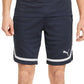 Shorts de basquete Puma Regular Fit Moisture Wicking Mesh 10 masculino, azul, tamanho grande