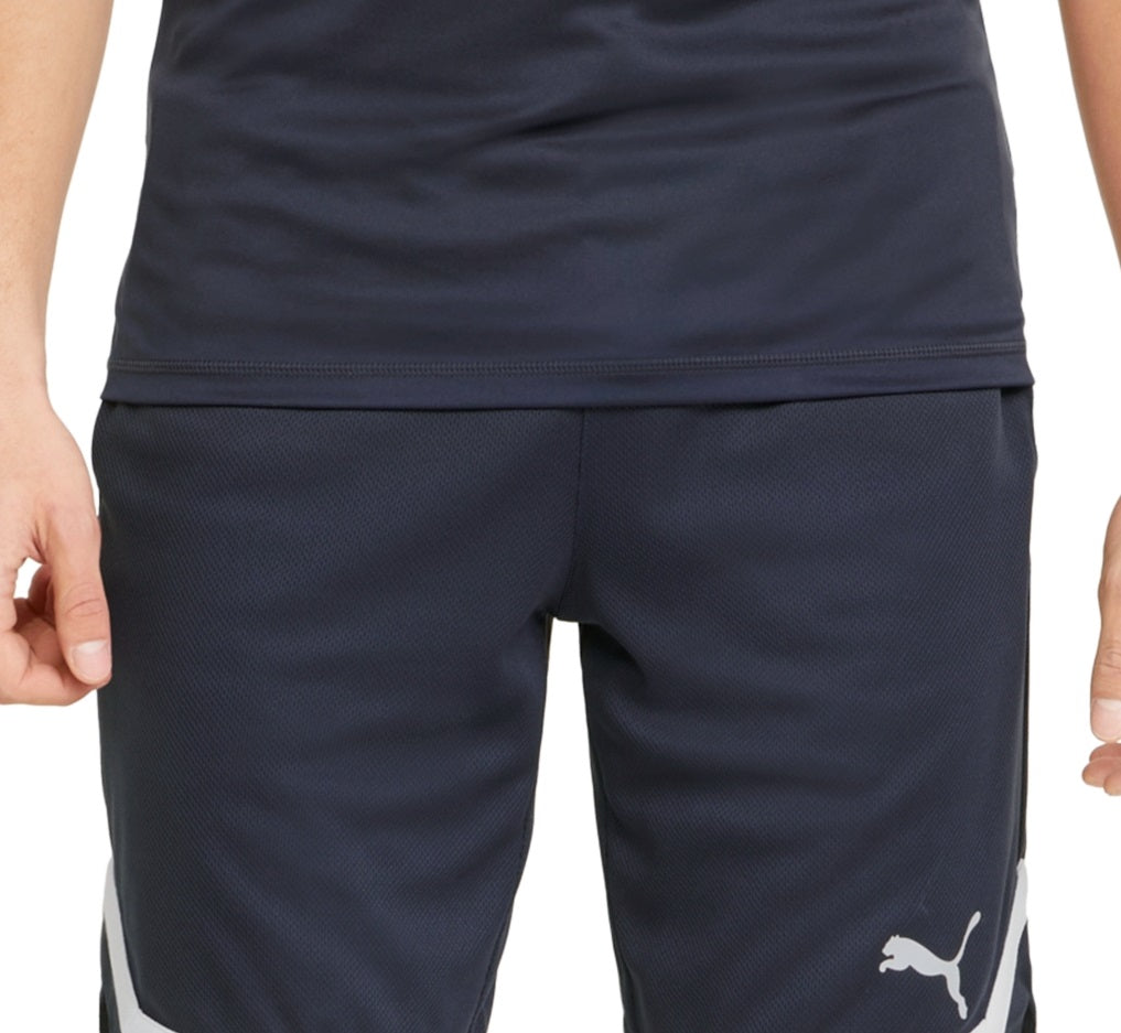 Shorts de basquete Puma Regular Fit Moisture Wicking Mesh 10 masculino, azul, tamanho GG