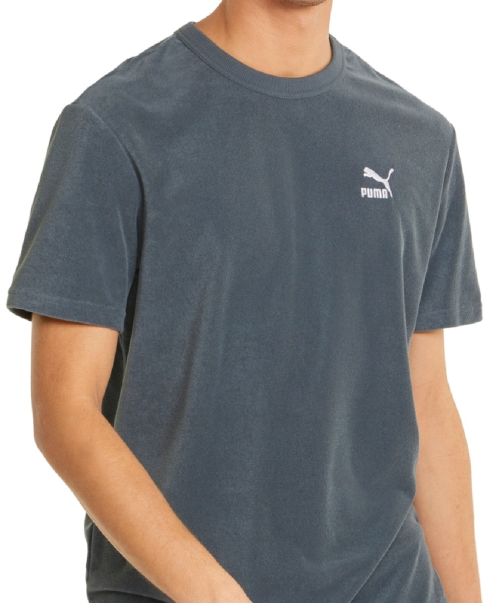 Camiseta Puma Masculina Archive No. 1 Logo Azul Tamanho P