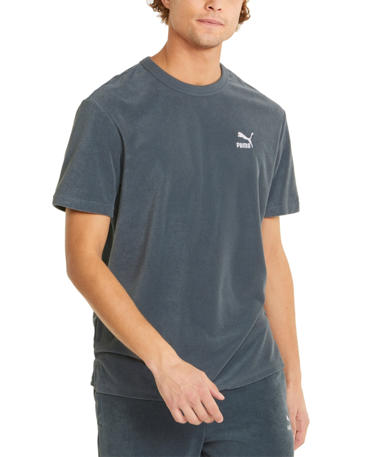 Camiseta Puma Masculina Archive No. 1 Logo Azul Tamanho P