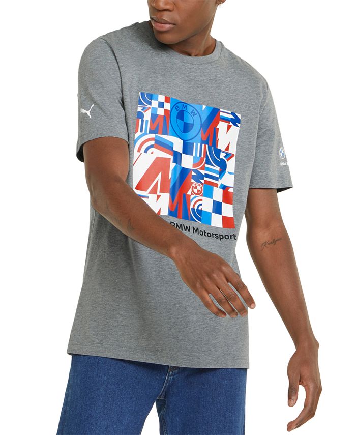 Camiseta gráfica masculina Puma cinza tamanho XX-G
