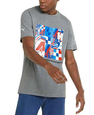 Puma Men's Graphic T-Shirt Gray Size XX-Large
