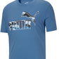 Camiseta Puma Masculina Logo Azul Tamanho XX-G