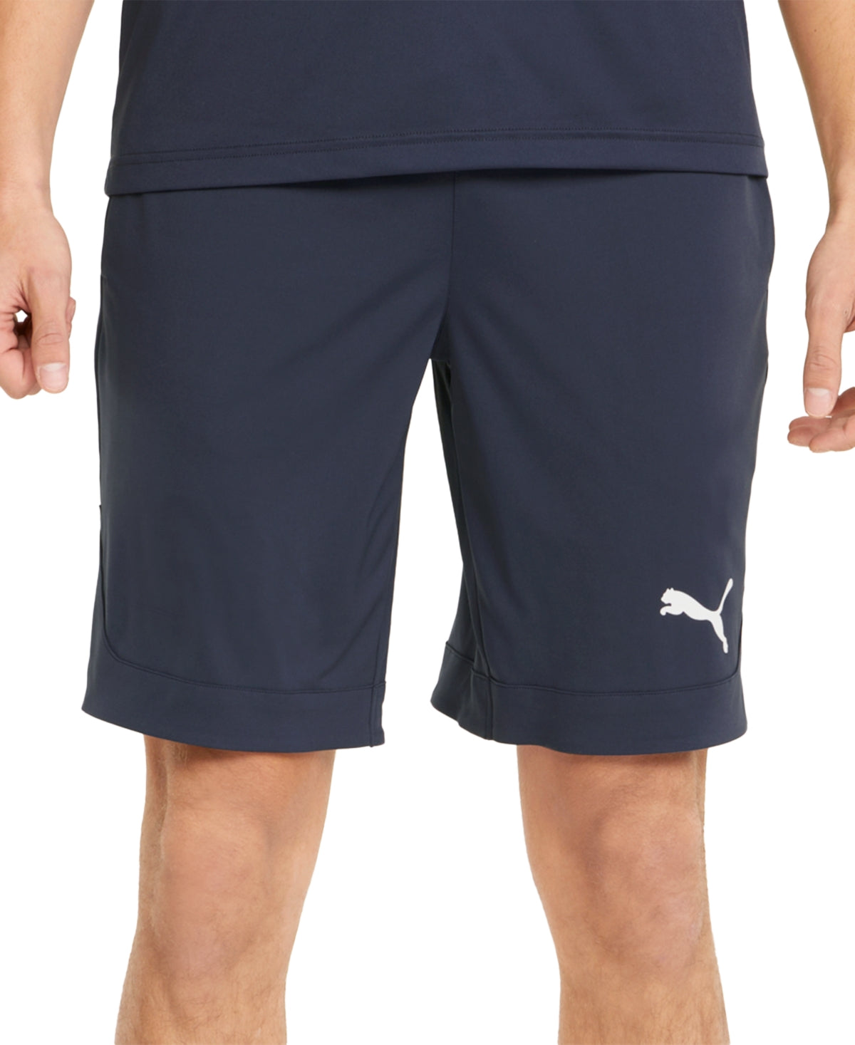 Shorts de basquete Puma Drycell 10 masculino, azul, tamanho pequeno