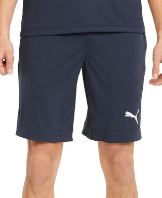 Shorts de basquete Puma Drycell 10 masculino, azul, tamanho pequeno