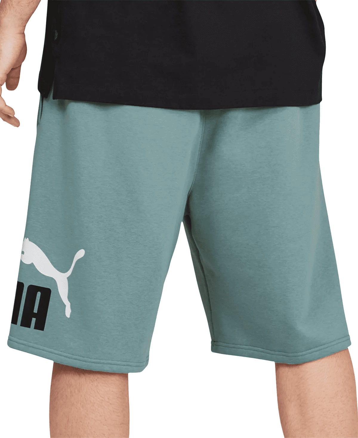 Shorts Puma Masculino Mineral Blue Big Fleece Logo Azul Tamanho XX-G