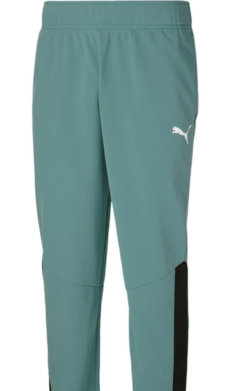 Calça de moletom Puma Contrast Panel Masculina Azul Tamanho X-G