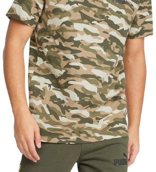 Camiseta Puma Camuflada Masculina Verde Tamanho P