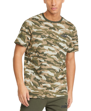 Puma Men's Camo T-Shirt Green Size Medium