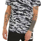 Camiseta camuflada masculina Puma preta tamanho X-G