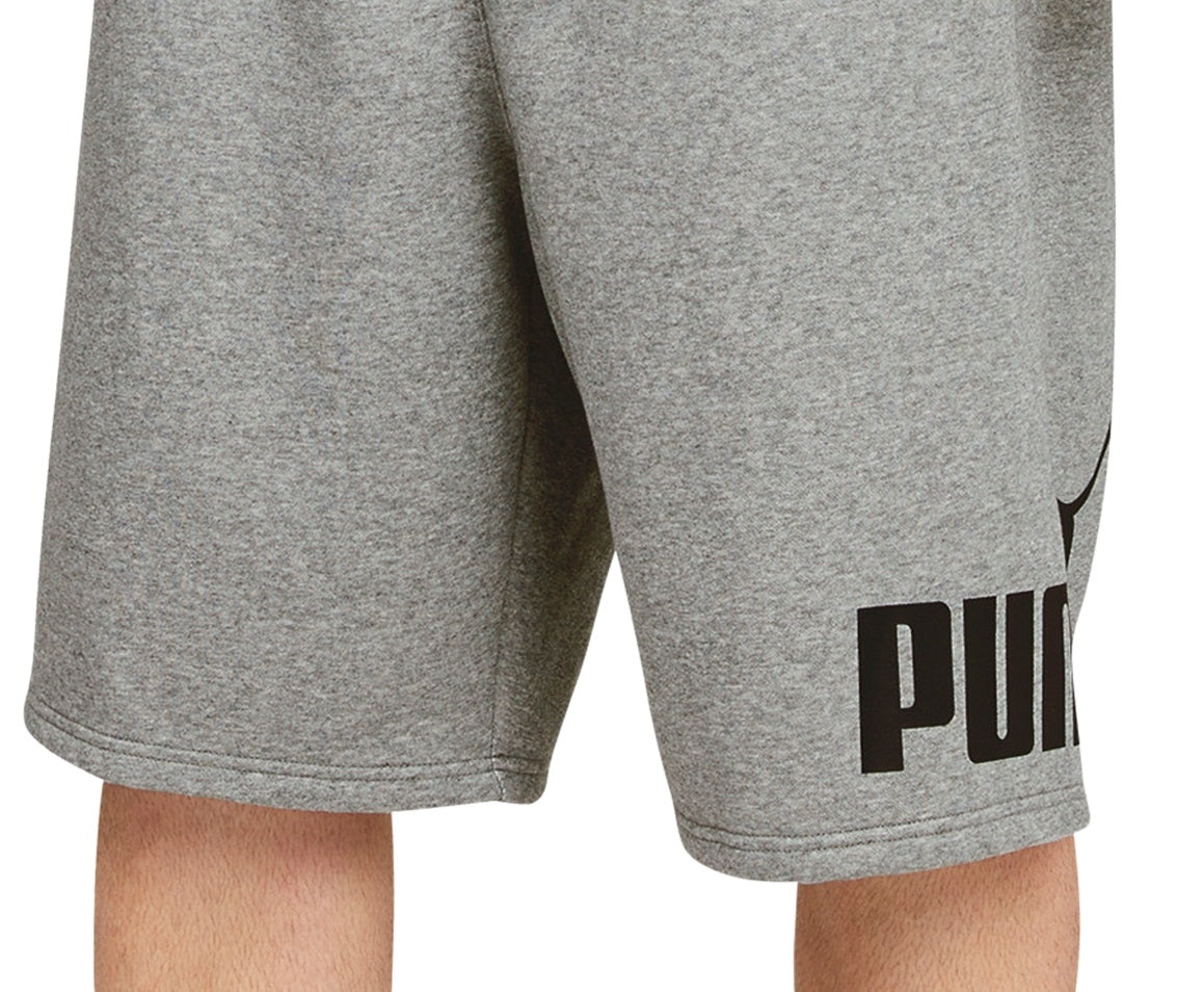 Shorts Puma Big Logo Fleece Masculino Cinza Tamanho 15.5