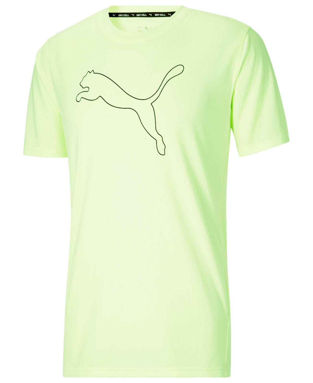 Camiseta Puma Logo Performance Masculina Amarela Tamanho XL