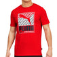 Camiseta Puma Crosswise Box Logo Masculina Vermelha Tamanho Grande