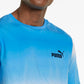 Camiseta Puma Fading Tie Dye Masculina Azul Tamanho Médio