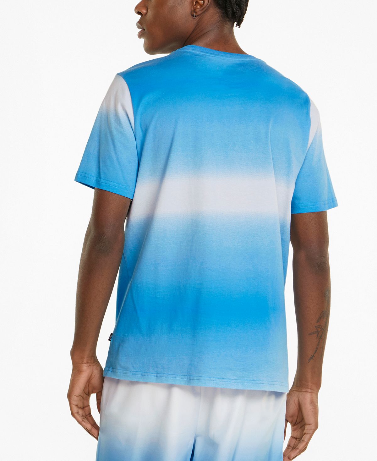 Camiseta Puma Fading Tie Dye Masculina Azul Tamanho Grande