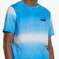 Camiseta Puma Fading Tie Dye Masculina Azul Tamanho X-G