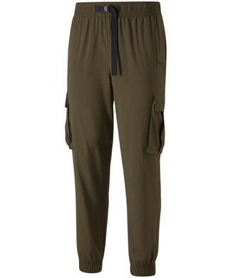 Puma Men's The Train Fav Woven Cargo Pants Green Size Medium