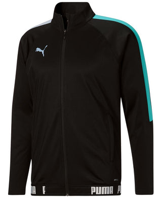 Jaqueta Puma Speed ​​Moisture Wicking Full Zip Logo Masculina Preta Tamanho P